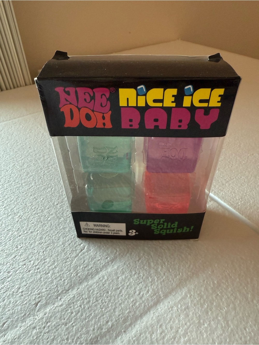 Nee-Doh Nice Ice Baby Squish Toy Set - Aqua, Purple, Pink